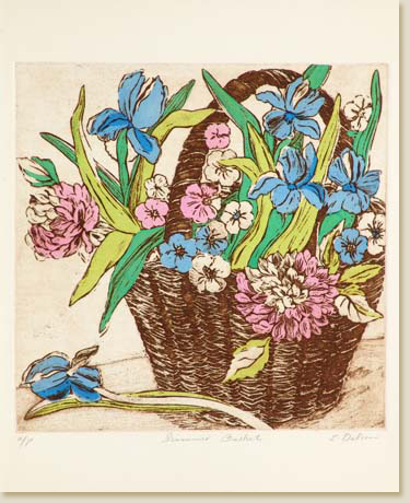 Flower Series 09: Summer Basket by Elizabeth Delson