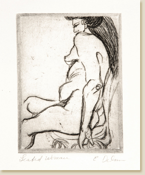 Miniatures 06: Seated Woman by Elizabeth Delson